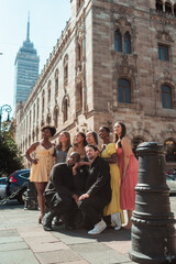 group of friends having a good time