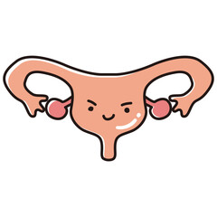 健康な子宮のイラスト（キャラクター）