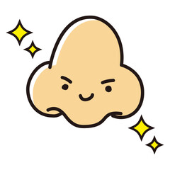 かわいい鼻のキャラクター