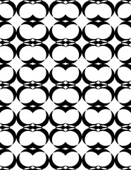 pattern with mustache cartoon fish element fashion.  