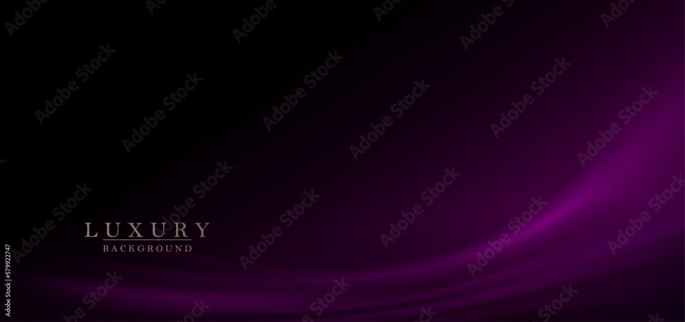 Canvas Prints abstract black background with wavy embossed purple pattern