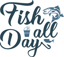 Funny Fishing SVG DESIGN