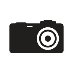 Camera black icon. subtitle for website, content design, poster, banner, or video editing needs.
