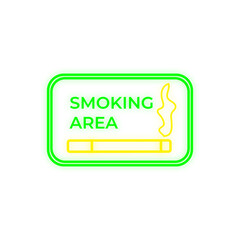 Neon Smoking Area