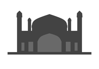 mosque illustration, mosque icon with elegant concept, perfect for ramadan or eid design
