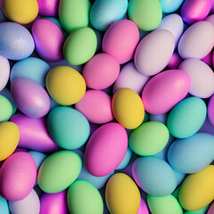 Colorful easter eggs background