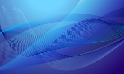 blue curve wave lines abstract background