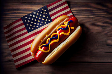 USA national holiday Labor Day. Generative Ai