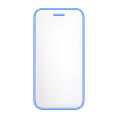 3DCG｜水色のスマートフォン