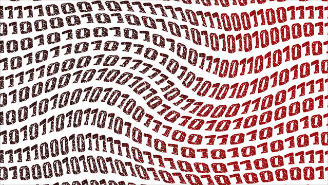 BINARY SYSTEM BACKGROUND ILLUSTRATION COLOR BLACK RED