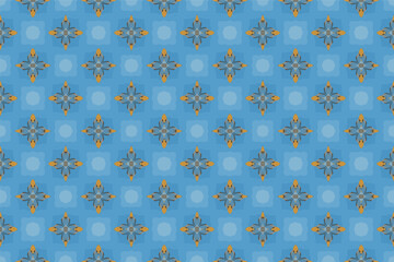 Abstract seamless pattern, seamless wallpaper, seamless background designed for use for interior, wallpaper, fabric, curtain, carpet, clothing, Batik, satin, background, illustration, Embroidery style