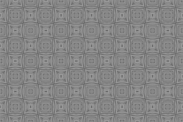 Fototapeta premium Abstract seamless pattern, seamless wallpaper, seamless background designed for use for interior, wallpaper, fabric, curtain, carpet, clothing, Batik, satin, background, illustration, Embroidery style