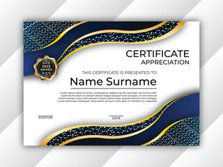 Professional Certificate of appreciation design template 
