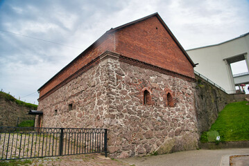 Fototapeta premium Pantsarlaks bastion medieval swedish fortress in Vyborg, Russia