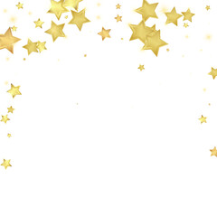 Magic stars vector overlay.  Gold stars scattered