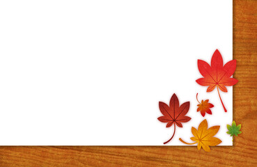 秋　紅葉　背景