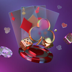 Dark Style Casino and Poker Background