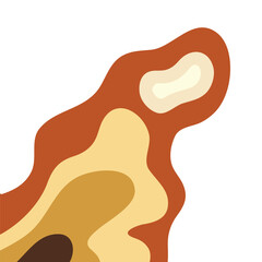 Topography abstract map contour landscape corner and texture background in a vector illustration