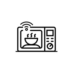 microwave icon microwave oven logo for app web logo banner button icon - SVG File