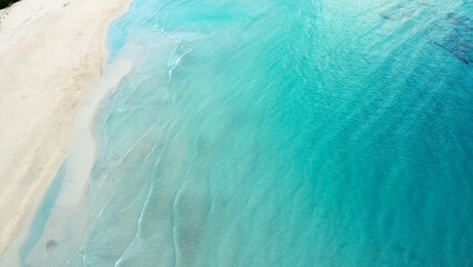 aerial view natural paradise beach © Cavan