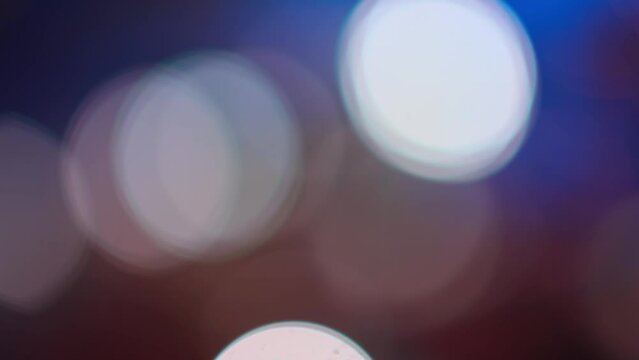Multicolored light leaks, bokeh effect