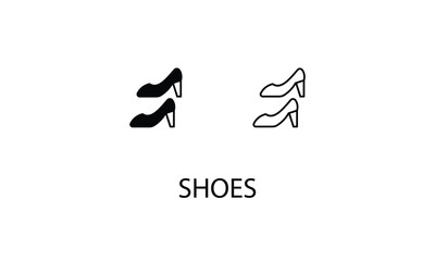 Shoes double icon design stock illustration
