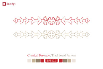 Vintage baroque victorian frame border floral ornament leaf scroll engraved vintage floral pattern ornament design red and white japanese filigree calligraphy vector heraldic swirls.