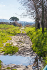 Appia antica (Old Appia) near Rome, Italy