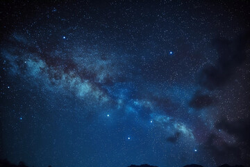 Star in the sky, milkyway at night galaxy
