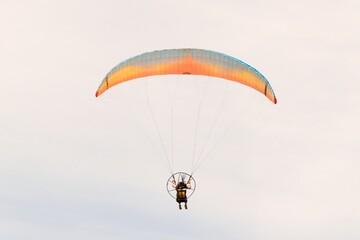 paraglider in the sky