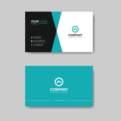 Modern corporate business card design. Creative vector business card template. Visiting card for corporate business. Vector illustration design.