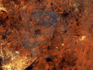 brown abstract fractal background 3d rendering illustration
