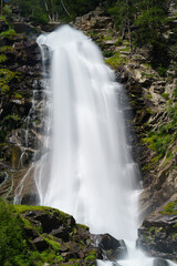 Waterfall Stuibenfall in Ötztal in Tyrol, Austria