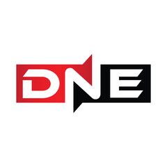 DNE Monogram Initial Letters Logo Design