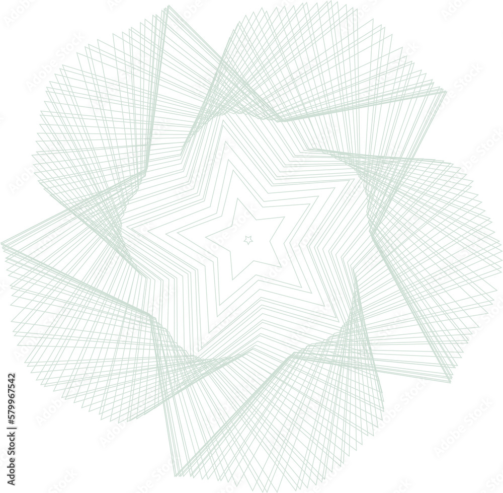 Wall mural 3d frame with lines of stars extending infinitely