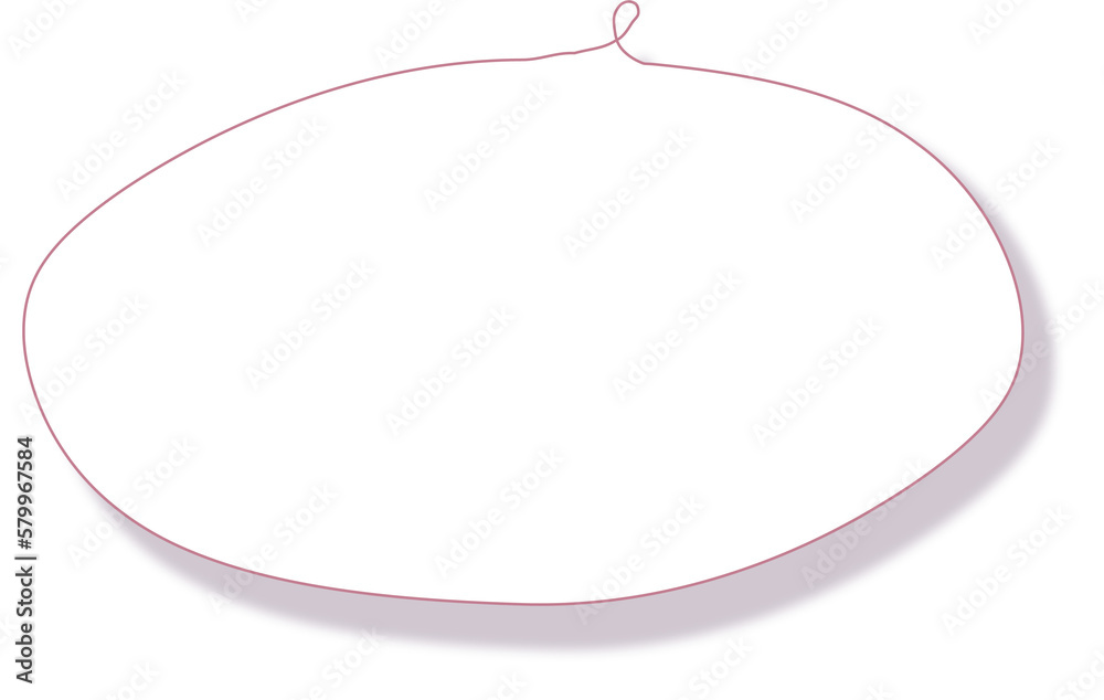 Wall mural dialog message bubble with shadow effect