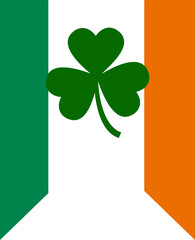 t. Patrick's Day illustrations with the national flag of Ireland