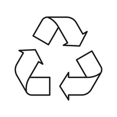 Recycle icon. Ecology, eco friendly and environmental management symbol