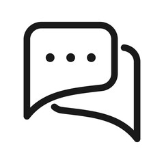 Chat icon, symbol of message vector icon