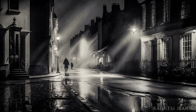 Night time street