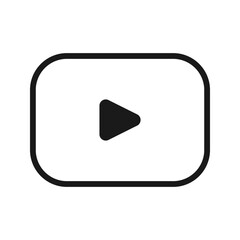 Play button icon vector