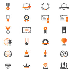 Award and Honor Icon set	
