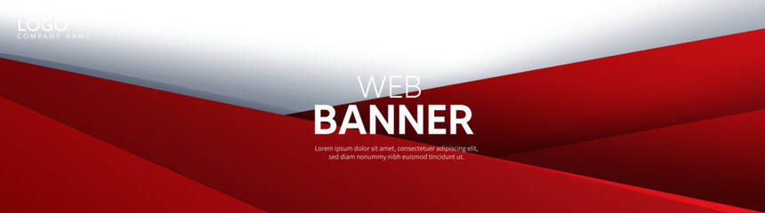 Fototapeta premium Red banner
