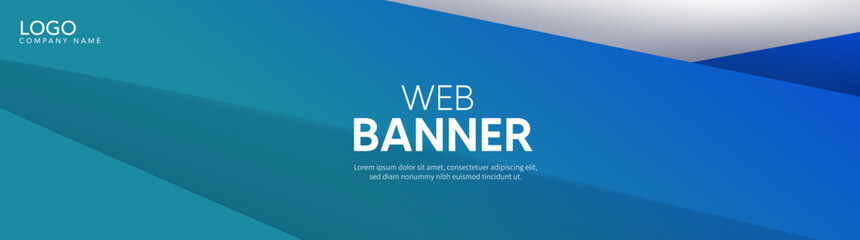 blue design, Blue banner