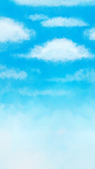 blue sky with clouds 9:16