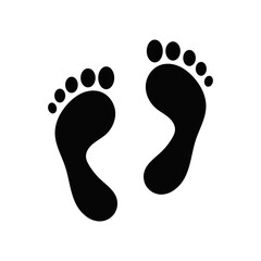 Footprint vector icon
