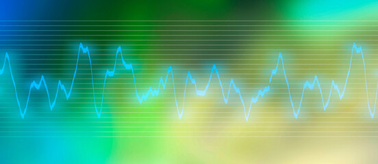 graph of heartbeat as a backdrop