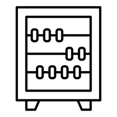 Abacus Line Icon