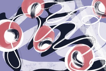 Fototapeta premium Digital abstract painting 
