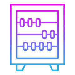 Abacus Line Gradient Icon